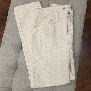 Madewell The Perfect Vintage Jean never worn cream ivory size 27
